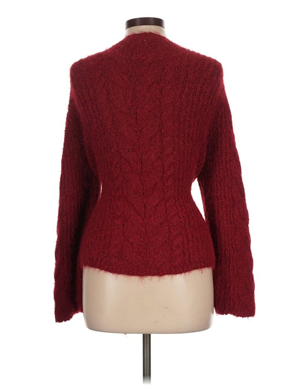 LACEMADE coquette Semi Sweet Chiffon Cardigan in red - Picture 7 of 11